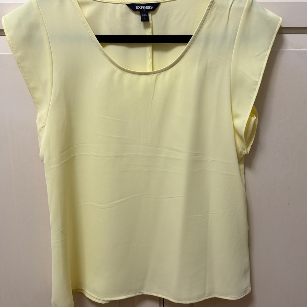 Express Light Yellow Blouse